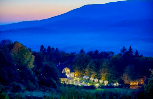 Село Голубине вночі
