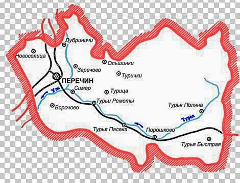 Карта Перечинського району