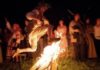 Традиційні Купальські вогні на Закарпатті Івана Купала в Воєводино