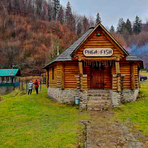 Hütte "Fisch Fisch" in Kololochava