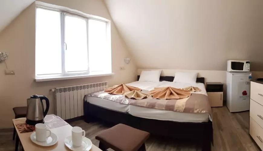 Мансардний номер (двомісний Стандарт) у готелі 