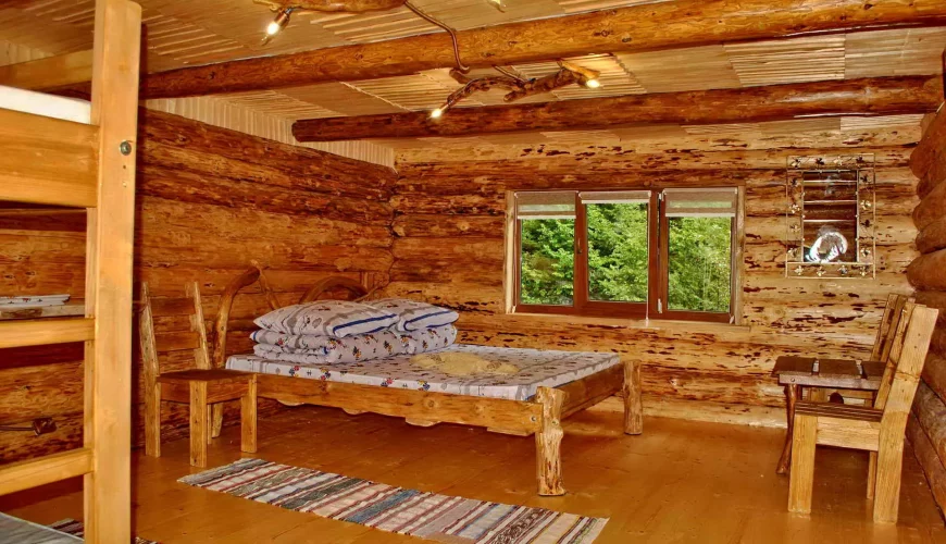Двомісний номер у садибі «Лісова хатина-ЧАН» в Соймах